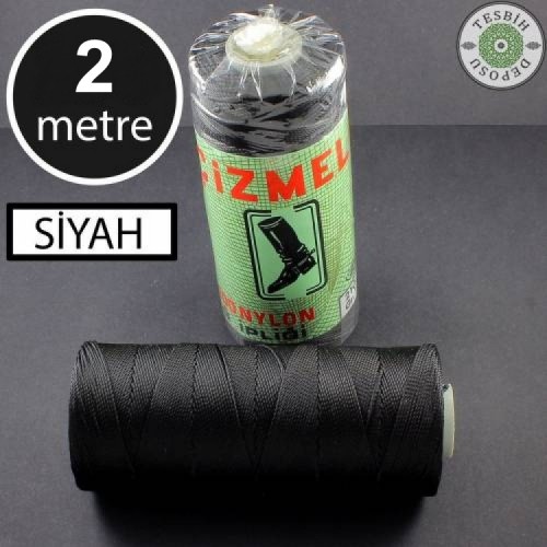 Siyah Tesbih İpi 0.8 mm 2 Metre